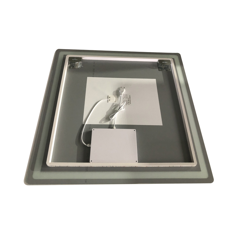 Дзеркало Zerix Mirra MR05-80x80 з LED Touch, Anti-fog, димером, регулятором яскравості 