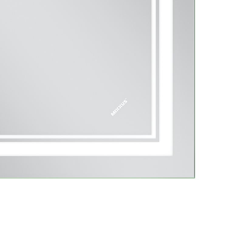 Зеркало Mixxus Premium QUADRO MR20-50x80-Reverse с Led Touch, Anti-fog, димером, регулятором яркости
