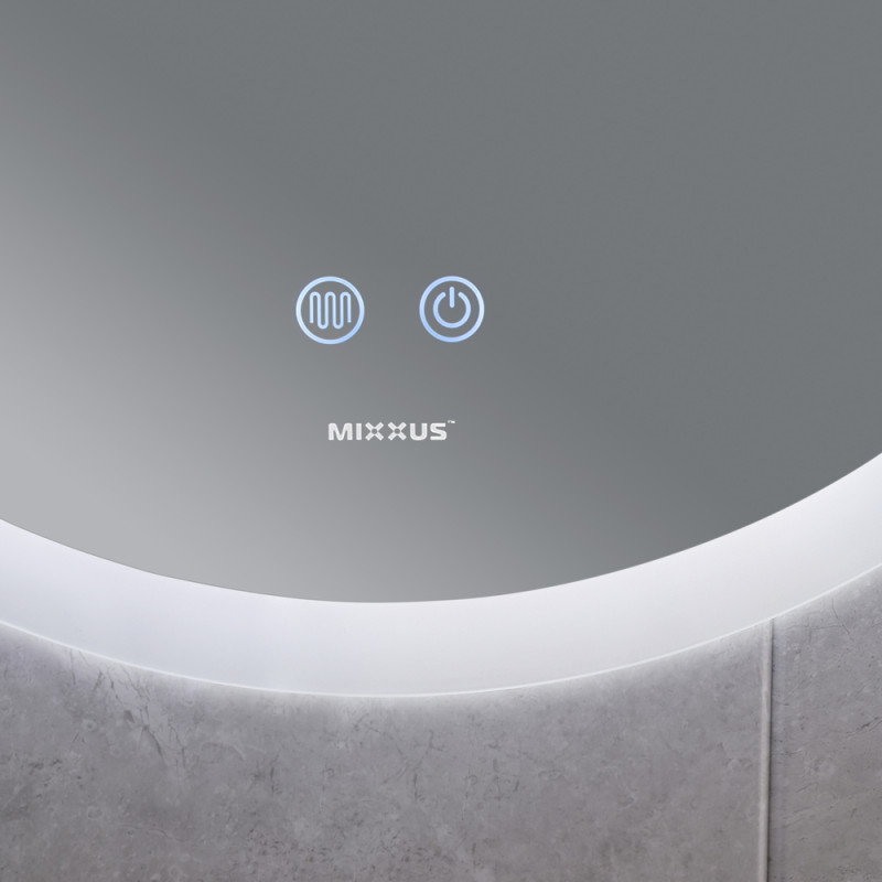Зеркало Mixxus PLAIN MC11-60 с Led Touch, Anti-fog, димером, регулятором яркости