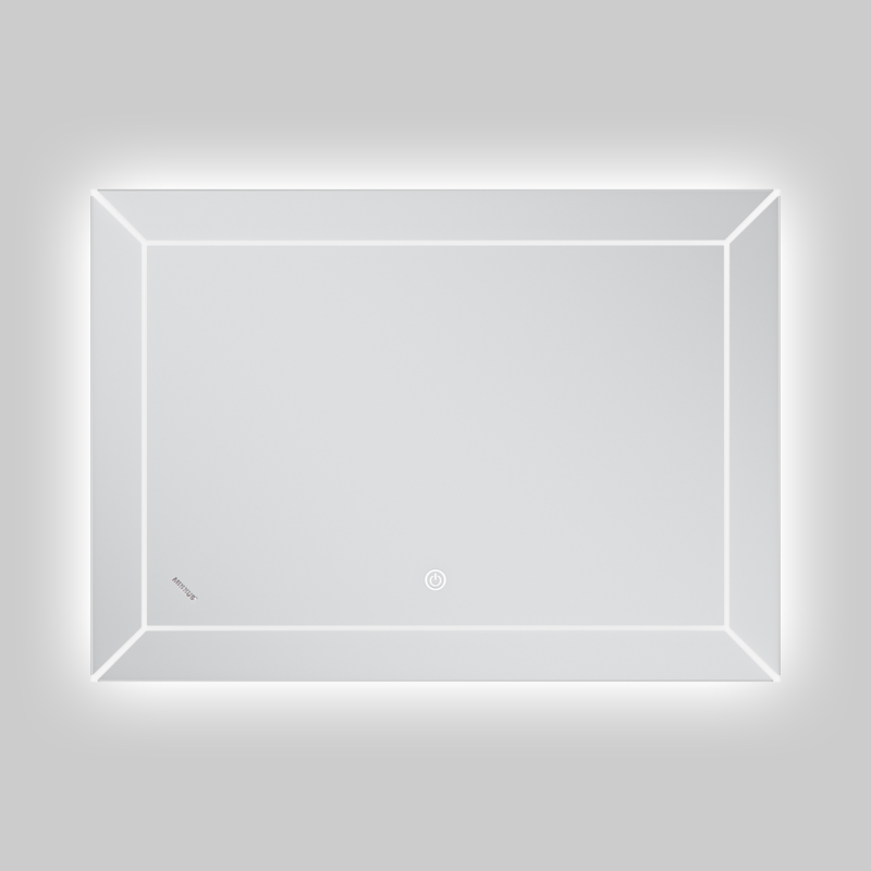 Дзеркало Mixxus Premium CUBIC MR14-70x50-Reverse з Led Touch, Anti-fog, димером, регулятором яскравості 