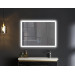 Дзеркало Mixxus FLAT MR04-100x60 з Led Touch, Anti-fog, димером, регулятором яскравості, годинником 