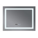 Зеркало Mixxus WARM MR02-90x70 с Led Touch, Anti-fog, димером, регулятором яркости, часами