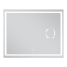Зеркало Mixxus Premium QUADRO MR20-100x80 с Led Touch, Anti-fog, димером, регулятором яркости, линзой