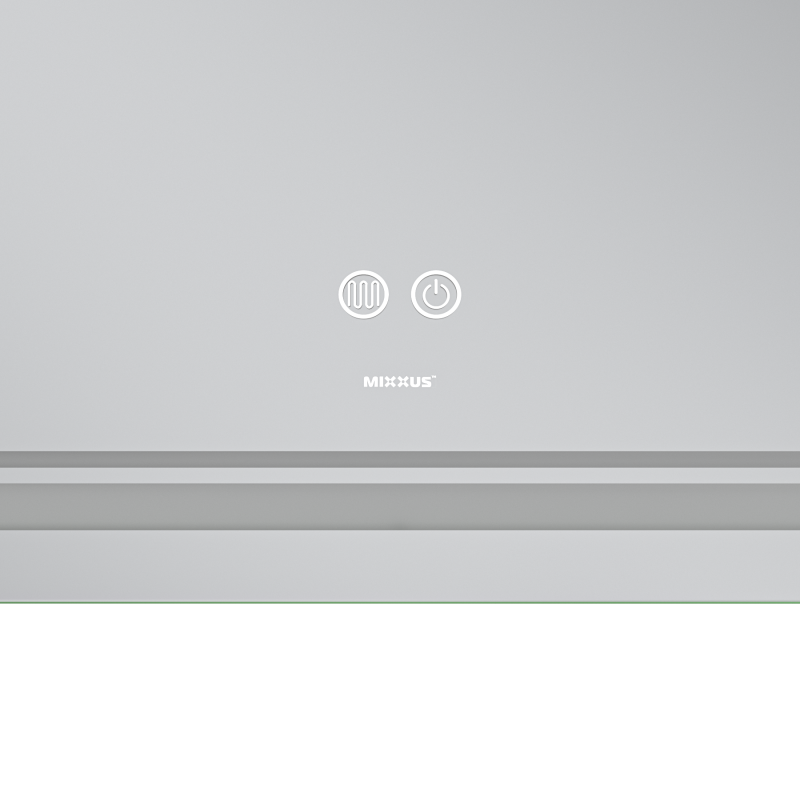Зеркало Mixxus Premium QUADRO MR20-100x80 с Led Touch, Anti-fog, димером, регулятором яркости, линзой