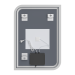 Зеркало Mixxus Premium BEVEL MA02-90x65-Reverse с Led Touch, Anti-fog, димером (3-6,5kK)