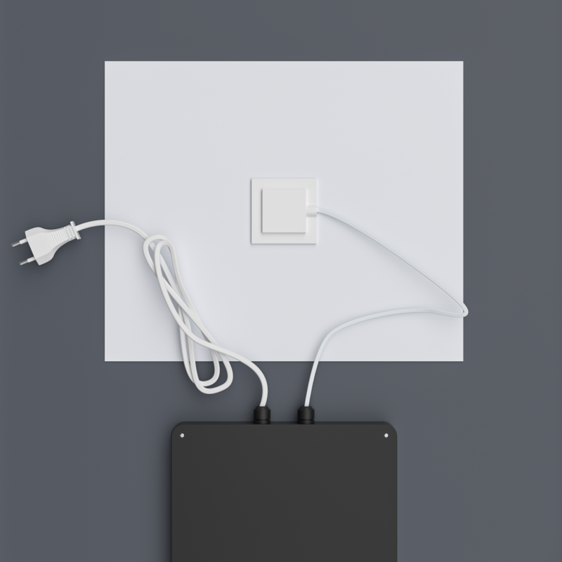 Зеркало Mixxus Premium BEVEL MA02-90x65-Reverse с Led Touch, Anti-fog, димером (3-6,5kK)