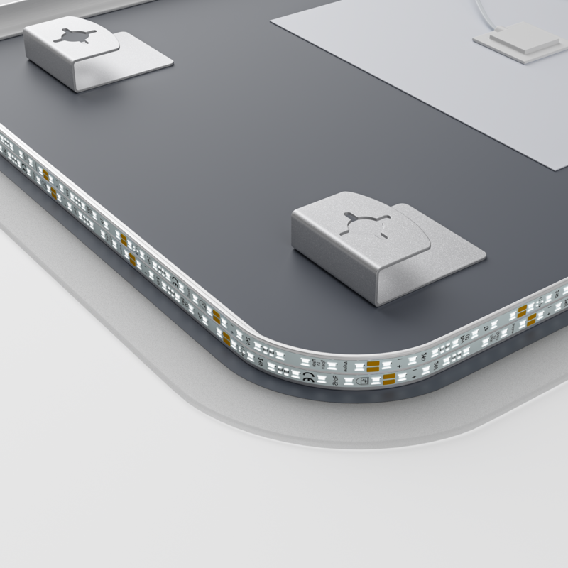 Зеркало Mixxus Premium BEVEL MA02-90x65-Reverse с Led Touch, Anti-fog, димером (3-6,5kK)