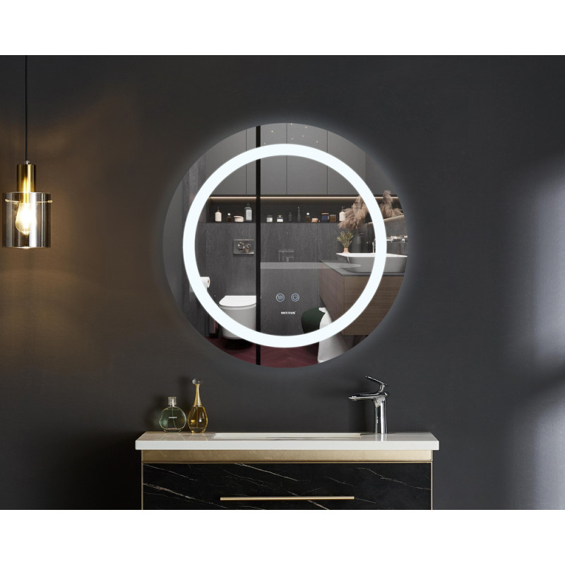 Зеркало Mixxus PLAIN MC03-60 с Led Touch, Anti-fog, димером, регулятором яркости