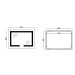 Зеркало Mixxus HARD MR07-80x50 с Led Touch, Anti-fog, димером, регулятором яркости