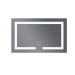 Зеркало Mixxus HARD MR07-80x50 с Led Touch, Anti-fog, димером, регулятором яркости