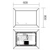 Зеркало Mixxus Premium CUBIC MR14-80x60-Reverse с Led Touch, Anti-fog, димером, регулятором яркости