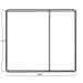 Зеркальный шкафчик Mixxus Premium Olivary CM01-80x70x13 с LED Touch, димером, регулятором яркости