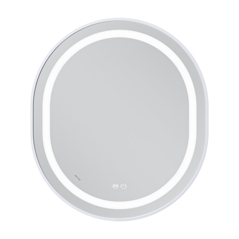 Зеркало Mixxus Premium ELLIPSE MV05-80x70-Reverse WHITE с Led Touch, Anti-fog, димером (3-6,5kK)