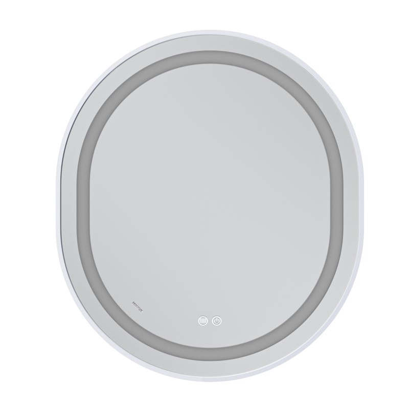 Зеркало Mixxus Premium ELLIPSE MV05-80x70-Reverse WHITE с Led Touch, Anti-fog, димером (3-6,5kK)