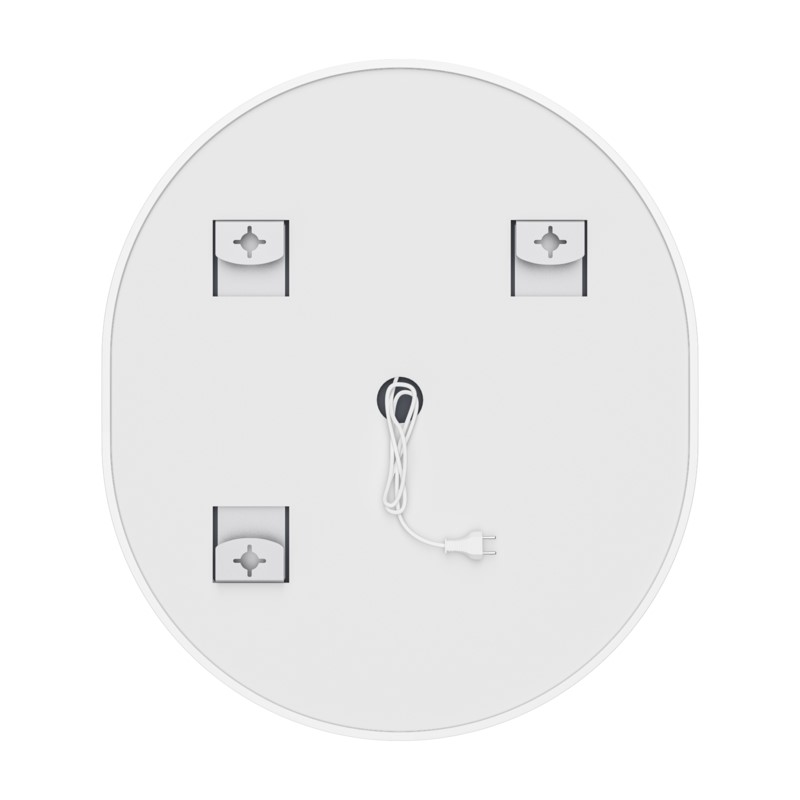 Зеркало Mixxus Premium ELLIPSE MV05-80x70-Reverse WHITE с Led Touch, Anti-fog, димером (3-6,5kK)