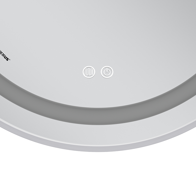 Зеркало Mixxus Premium ELLIPSE MV05-80x70-Reverse WHITE с Led Touch, Anti-fog, димером (3-6,5kK)