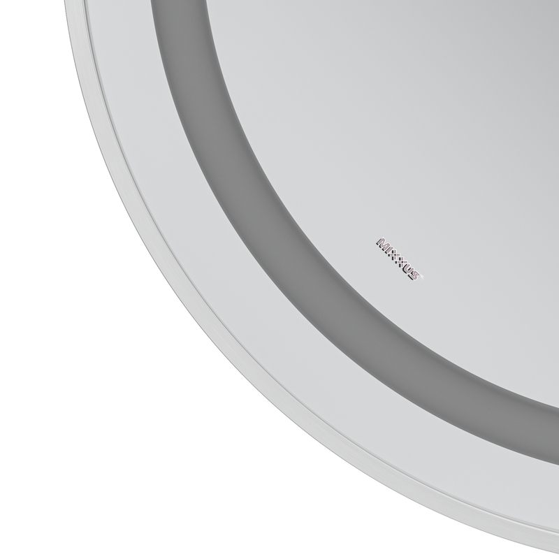 Зеркало Mixxus Premium ELLIPSE MV05-80x70-Reverse WHITE с Led Touch, Anti-fog, димером (3-6,5kK)