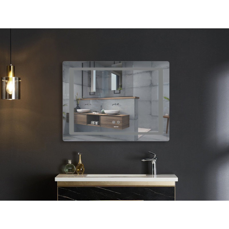 Зеркало Mixxus STYLE MR13-70x50-Reverse с Led Touch, Anti-fog, димером, регулятором яркости