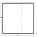 Зеркальный шкафчик Mixxus Premium Olivary CM01-70x70x13 с LED Touch, димером, регулятором яркости