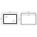 Зеркало Mixxus WARM MR02-100x80 с Led Touch, Anti-fog, димером, регулятором яркости, часами