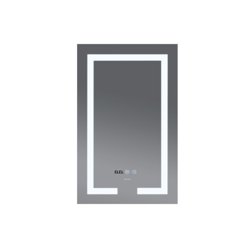 Зеркало Mixxus HARD MR06-50x80 с Led Touch, Anti-fog, димером, регулятором яркости, часами