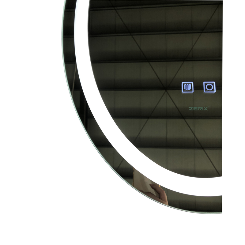 Зеркало Zerix Fusion MV01-50x70 с LED Touch, Anti-fog, димером, регулятором яркости