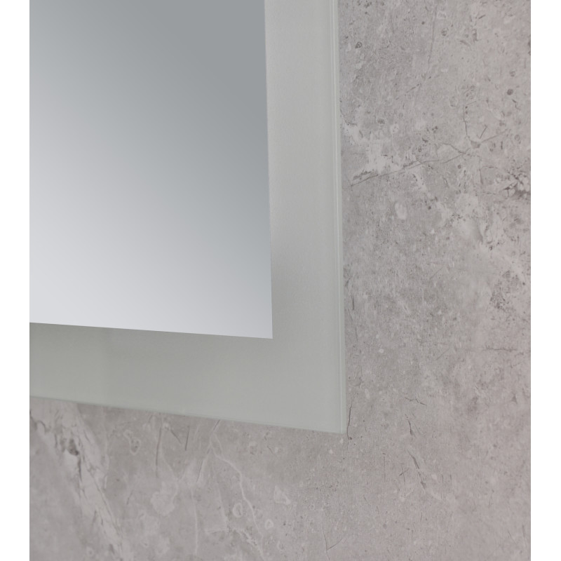 Дзеркало Mixxus FLAT MR04-80x60 з Led Touch, Anti-fog, димером, регулятором яскравості, годинником 