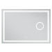Зеркало Mixxus Premium QUADRO MR20-100x70 с Led Touch, Anti-fog, димером, регулятором яркости, линзой