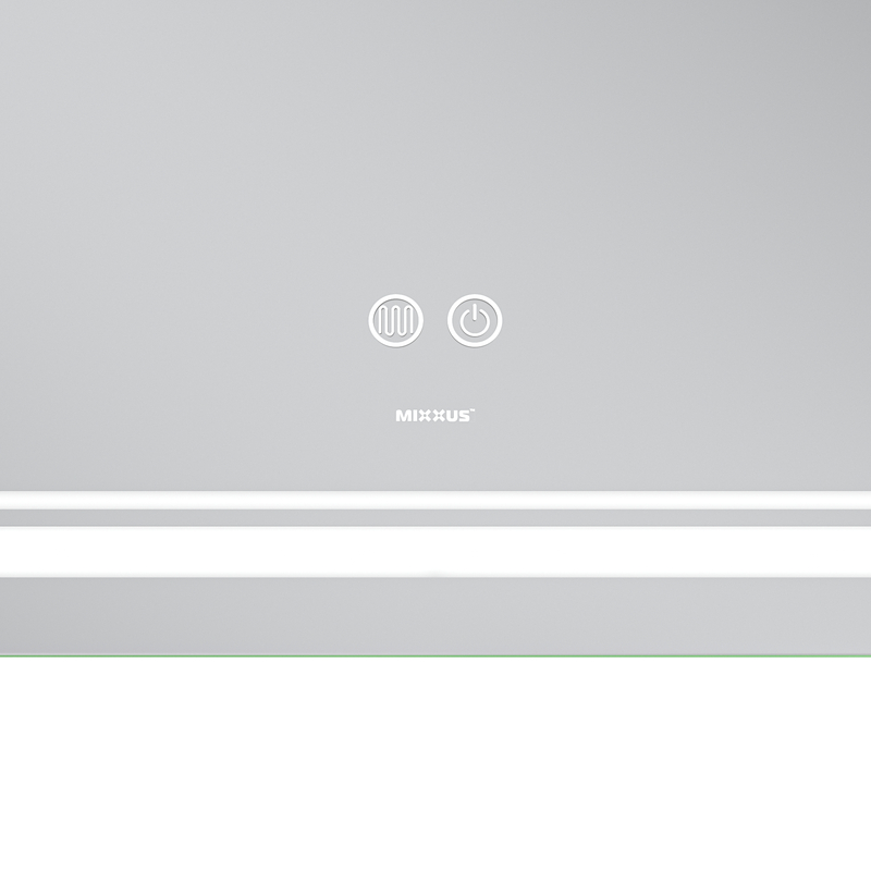 Зеркало Mixxus Premium QUADRO MR20-100x70 с Led Touch, Anti-fog, димером, регулятором яркости, линзой