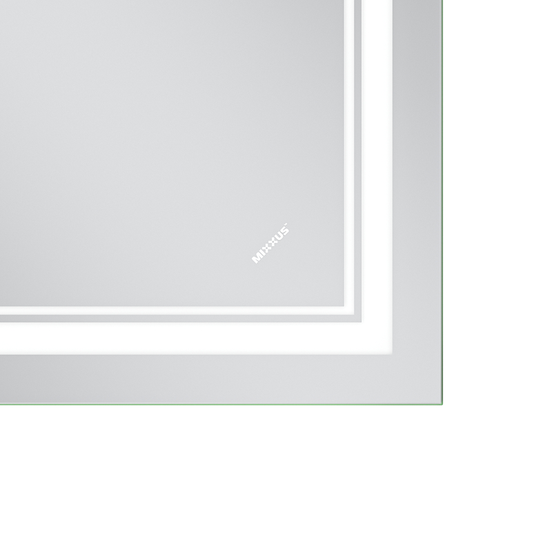 Зеркало Mixxus Premium QUADRO MR20-90x70-Reverse с Led Touch, Anti-fog, димером, регулятором яркости