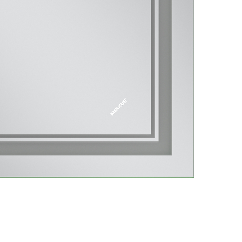 Зеркало Mixxus Premium QUADRO MR20-90x70-Reverse с Led Touch, Anti-fog, димером, регулятором яркости