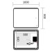 Зеркало Mixxus Premium OLIVARY MR19-100x80-Reverse с Led Touch, Anti-fog, димером (3-6,5kK)