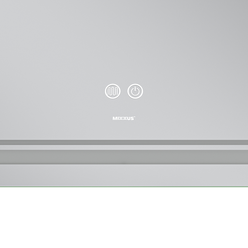 Зеркало Mixxus Premium QUADRO MR20-120x80 с Led Touch, Anti-fog, димером, регулятором яркости, линзой