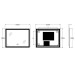 Зеркало Zerix Mirra MR05-90x70-REVERSE с LED Touch, Anti-fog, димером, регулятором яркости