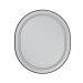 Зеркало Mixxus Premium ELLIPSE MV05-80x70-Reverse BLACK с Led Touch, Anti-fog, димером (3-6,5kK)