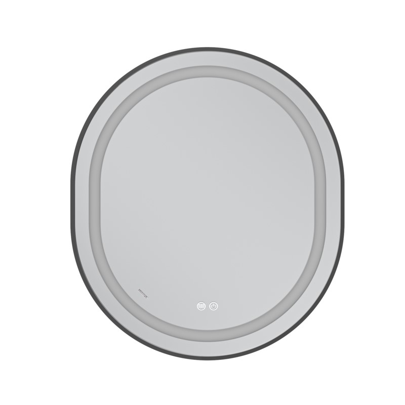 Зеркало Mixxus Premium ELLIPSE MV05-80x70-Reverse BLACK с Led Touch, Anti-fog, димером (3-6,5kK)