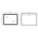 Зеркало Mixxus LIGHT MR01-90x70 с Led Touch, Anti-fog, димером, регулятором яркости, часами