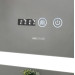 Зеркало Mixxus LIGHT MR01-90x70 с Led Touch, Anti-fog, димером, регулятором яркости, часами