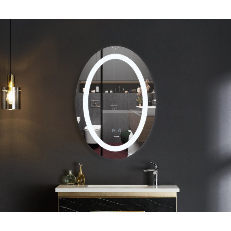 Дзеркало Mixxus PLAIN MV03-50x70 з Led Touch, Anti-fog, димером, регулятором яскравості 