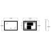 Зеркало Zerix Sansa MR01-70x50-REVERSE с LED Touch, Anti-fog, димером, регулятором яркости