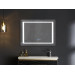 Зеркало Mixxus STYLE MR03-80x60 с Led Touch, Anti-fog, димером, регулятором яркости, часами