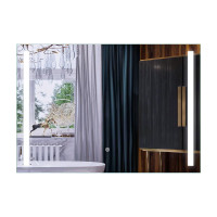Зеркало Mixxus Premium LINES MR18-100x70-Reverse с Led Touch, Anti-fog, димером, регулятором яркости