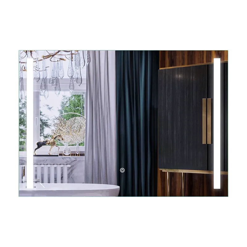 Зеркало Mixxus Premium LINES MR18-100x70-Reverse с Led Touch, Anti-fog, димером, регулятором яркости