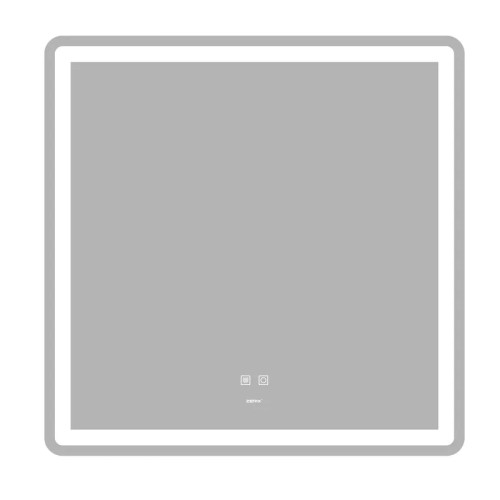 Дзеркало Zerix Mirra MR05-80x80 з LED Touch, Anti-fog, димером, регулятором яскравості 
