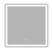 Дзеркало Zerix Mirra MR05-80x80 з LED Touch, Anti-fog, димером, регулятором яскравості 