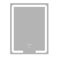 Дзеркало Zerix Prime MR02-50x80 з LED Touch, Anti-fog, димером, регулятором яскравості 
