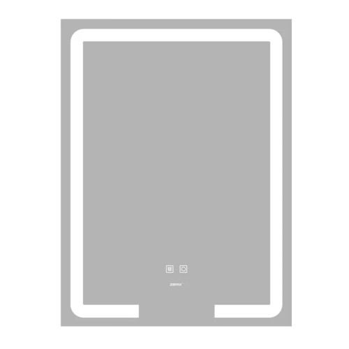 Дзеркало Zerix Prime MR02-50x80 з LED Touch, Anti-fog, димером, регулятором яскравості 