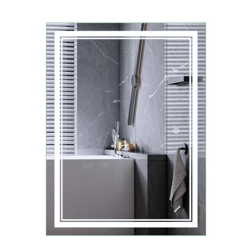 Дзеркало Mixxus Premium QUADRO MR20-80x60-Reverse з Led Touch, Anti-fog, димером, регулятором яскравості Дзеркало Mixxus Premium QUADRO MR20-80x60-Reverse з Led Touch, Anti-fog, димером, регулятором яскравості