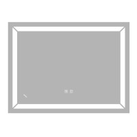 Дзеркало Zerix Kubix MR04-80x60-REVERSE з LED Touch, Anti-fog, димером, регулятором яскравості 