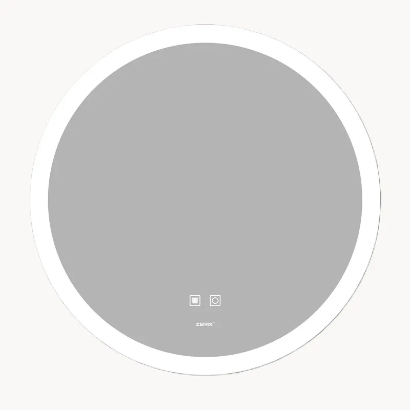Зеркало Zerix Solo MC02-60 с LED Touch, Anti-fog, димером, регулятором яркости